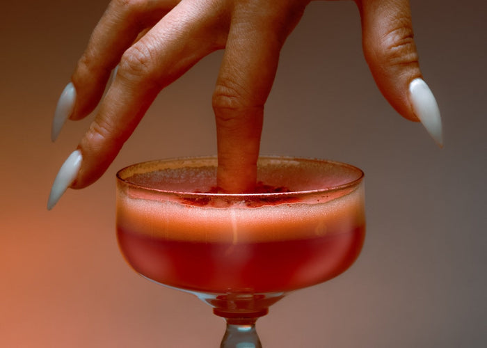 Finger in mocktail