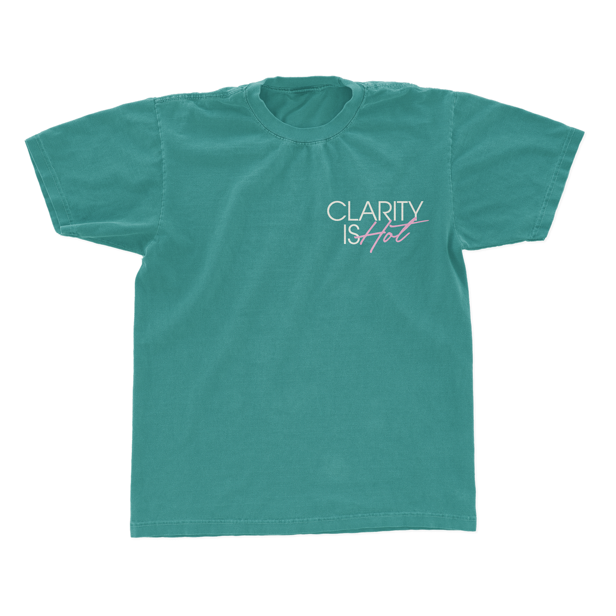 CLARITY IS HOT T-SHIRT (TEAL)