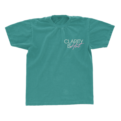 CLARITY IS HOT T-SHIRT (TEAL)