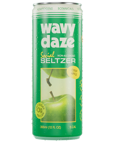 Crisp Apple Non-Alcoholic Seltzer 4-Pack | Wavy Daze – wavy daze Crisp Apple Non-Alcoholic Seltzer 4-Pack | Wavy Daze – wavy daze