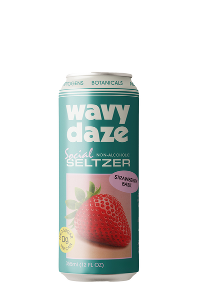 STRAWBERRY BASIL SOCIAL SELTZER